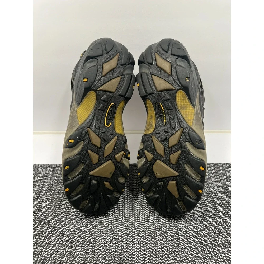 KEEN Lansing Mid Work Boots Black Waterproof Steel Toe Utility Mens Sz 11 D